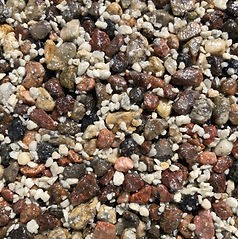 Silver Rose Granite natural aggregate sample