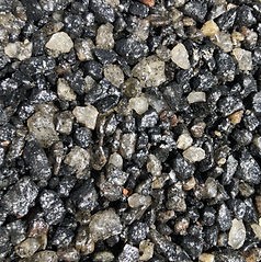 Midnight Black Granite natural aggregate sample