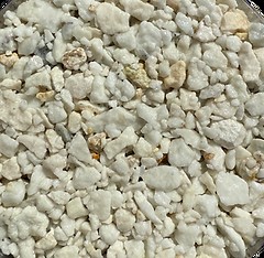 White Marble natural aggregate sample