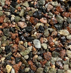Red Canyon Granite natural aggregate sample